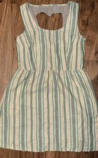 Juniors Women’s Dress Size L Sleeveless Striped Zipper Back