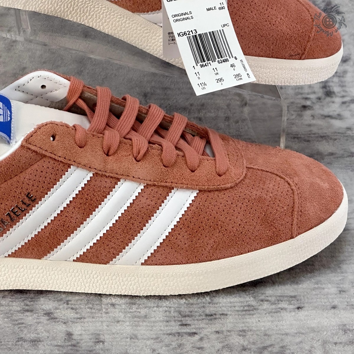 NIB - Adidas Gazelle Originals Low Wonder Clay/White - Men's