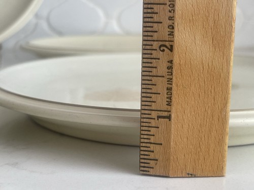 Denby Energy Leaf 9" Luncheon Plates Set/6- Vintage English Stoneware 1998-2008 - Picture 15 of 20