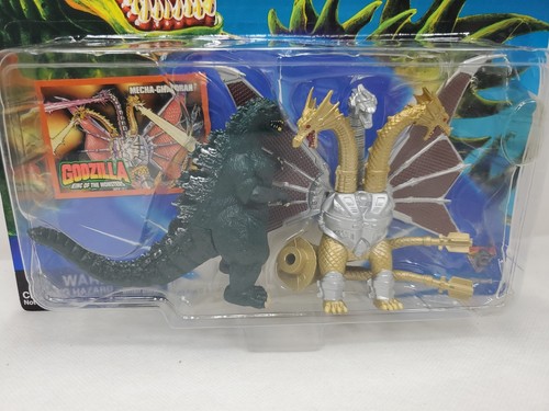Godzilla vs Mecha Ghidorah 1994 Trendmasters Action Figure Battle Set New In Box - Picture 4 of 12