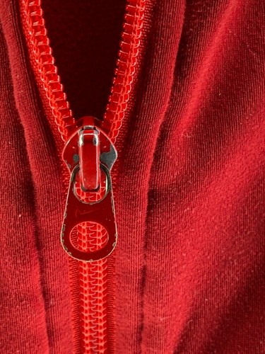 Nike The Athletic Department Full Zip Jacke Medium rot weiß Block Swoosh - Bild 4 von 4