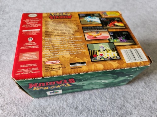 Pokemon Stadium Nintendo 64 N64 gioco completo CIB con scatola manuale Transfer Pak!! - Foto 8 di 19