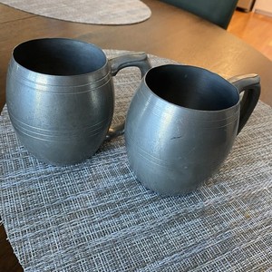 Sheets Rockford & Co. 1875 Pewter Mugs Set Of 2