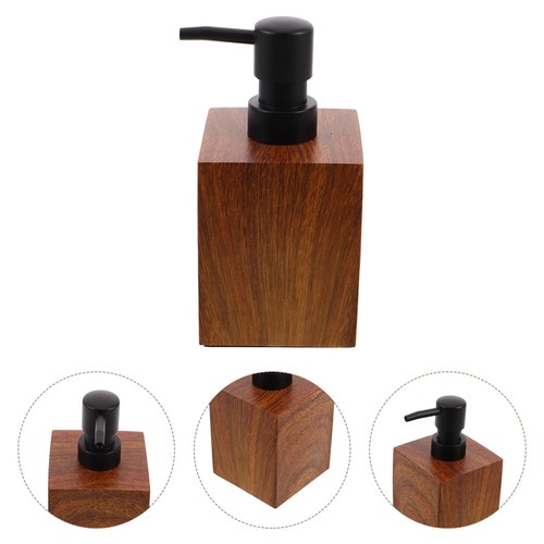  Seifenspender für Küche: 400 ml Kunstholz Textur Nachfüllbare Flasche für - Bild 1 von 12