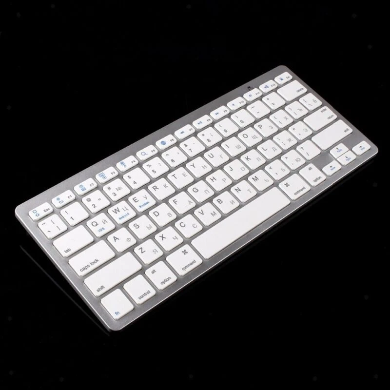Russische Tastatur Bluetooth Wireless Keyboard für Win8 XP IOS Android U5Q3 - Bild 2 von 4