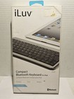 New Open Box iLUV Compact Bluetooth Keyboard For iPad Model iBTKB20 Wireless