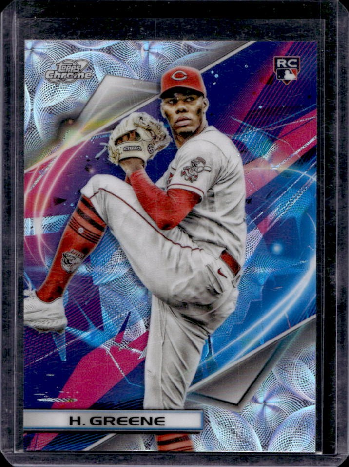 2022 Topps Cosmic Chrome Hunter Greene Nucleus Refractor Rookie RC #168 Reds