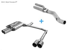 Fox RE-LI Racing-Auspuffanlage BMW 5er E60 E61 520i 523i 525i 530i 2x76 scharf