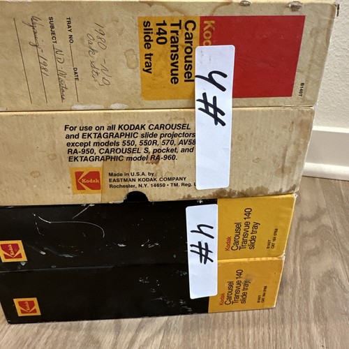 Lot of 4 boxes Kodak Carousel Transvue 140 slide tray with original boxes - Picture 20 of 20