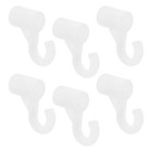  6 Pcs Wardrobe Hanging Rod Closet End Support Bar Socket Brackets