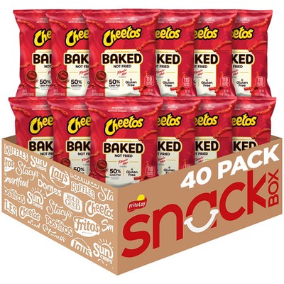 Baked Flamin Hot Cheese Snacks 1oz 40 Pack