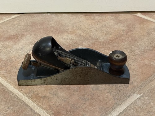 BUNDLE LOT (2) Vintage Stanley No. 220 Block Wood Plane 7" & Master Mechanic - Picture 18 of 20