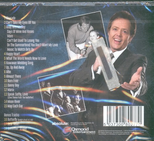Jimmy Osmond Moon River and Me: A Tribute To Andy Williams CD USA Absolute 2016 - Bild 2 von 2