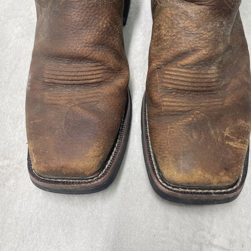 Justin Botas de Trabajo Para Hombres 14EE Marrón Tostado WK4683 Cuero ASTM F2892 Puntera Cuadrada *LEER - Imagen 7 de 19
