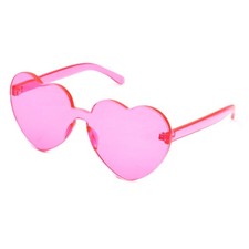 Love Heart Shaped Sunglasses for Women Party Sunglasses Pink