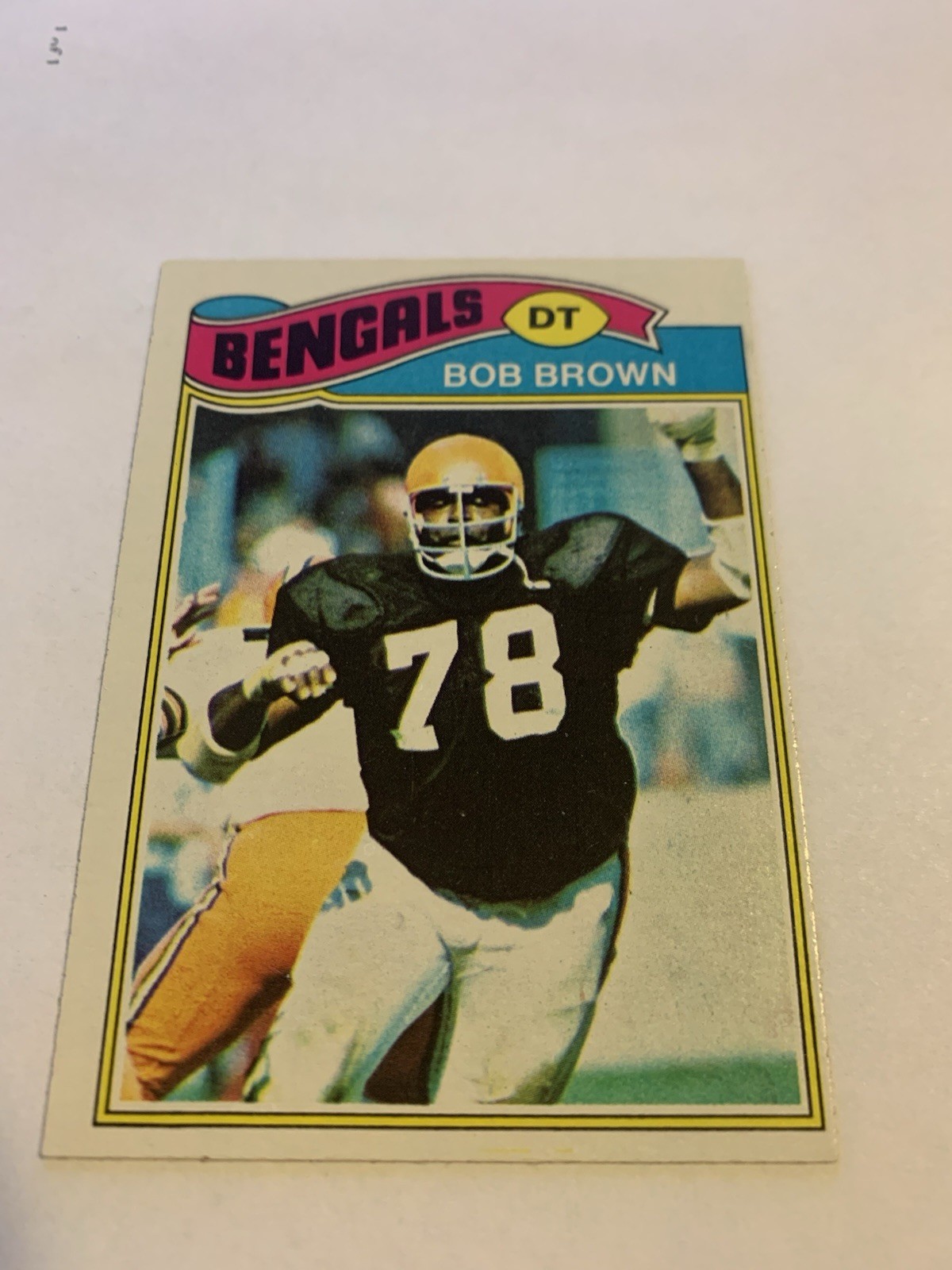 1977 Topps Bob Brown 491 Cincinnati Bengals