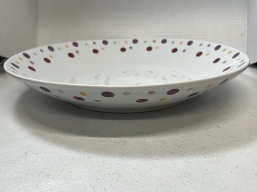 Pampered Chef Simple Additions Large Polka Dot Pasta Serving Bowl 13.5" - Picture 3 of 8