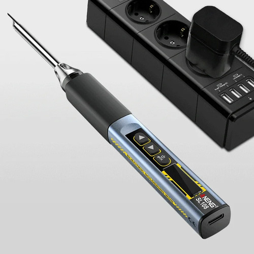 Kit de Soldador ANENG SL108 Temperatura Ajustable 96W Herramienta de Soldadura Portátil - Imagen 3 de 13