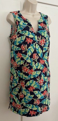 Makelloses buntes geblümtes knielanges Damenkleid Größe Small von Lands’ End - Bild 3 von 12