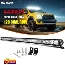 7"14"20"26"32" Dual Row LED Light Bar DRL Spot Flood Truck UTE Ford UTV ATV Boat
