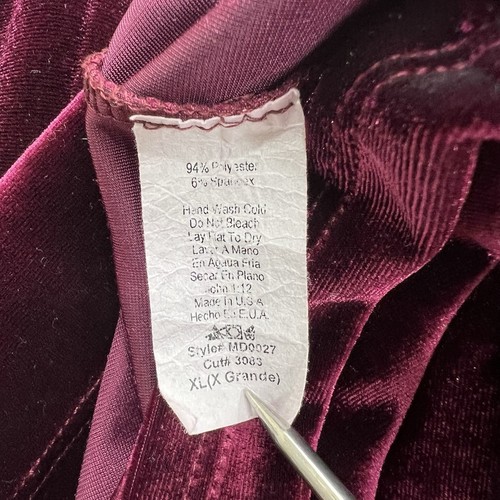 My Bump Women's Velvet Maroon Maternity Dress Size XL Baby Shower Bodycon - Picture 5 of 7