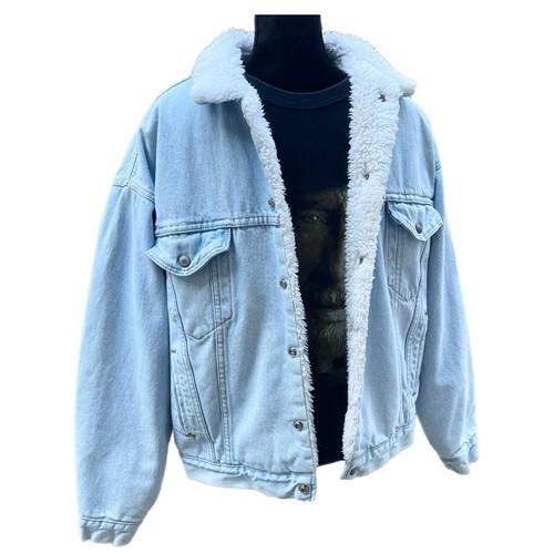 Chaqueta de Camionero Levi’s Sherpa Años 80 Levis Denim - Grande Para Hombre - Imagen 7 de 15