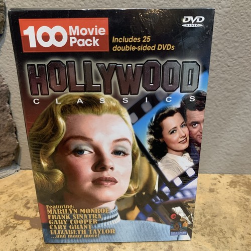 Hollywood Classics 100 Movie Pack (DVD)25 Dvds Factory Sealed Brand New - Picture 1 of 6