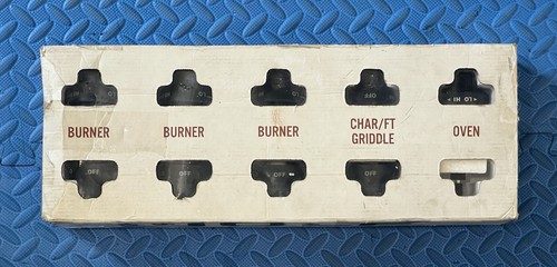 WOLF BLACK”All Metal”(ex.Oven) KNOB SET (9pc) FOR “Legacy DF Ranges”,C-pics&desc - Picture 15 of 16