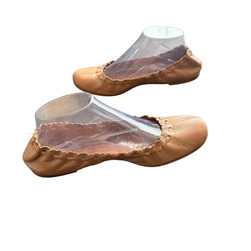 See by Chloe Leather Jane Point Ballet Flats Size 39 Slip-On Womens Shoes - Picture 3 of 8