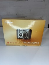Canon PowerShot A590 IS 8.0MP Digital Camera - Gray (TESTED) Open Box + Card L1