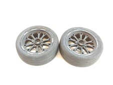 2x Proline Hoosier Skinny 1/10 Short Course Drag Front Tires on 12mm Hex Wheels