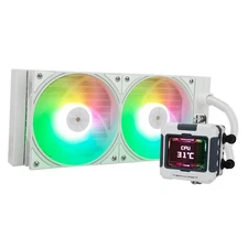 FW240 White ARGB CPU AIO Cooler,PC 240 Specification Water Cooler System,IPS ...