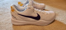 Nike Kobe 8 Protro 'Lakers Home' White Purple Gold US Men's size 11.5 HF9550-100
