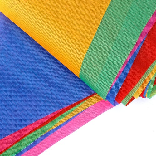 Mehrfarbige Wimpel Banner Schnur Flaggen Dreieck Party Dekor Nylon 375 Fuß Seil - Bild 3 von 7