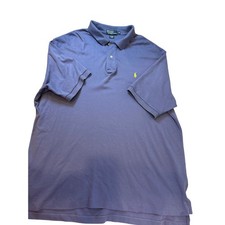 Polo Ralph Lauren Blue Polo Shirt Mens 2XB Big Yellow Pony