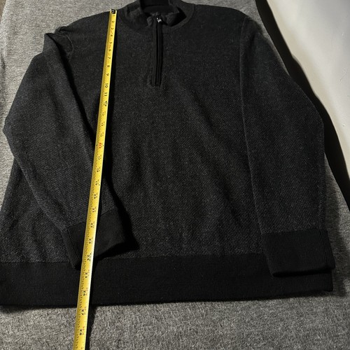 Suéter Pullover $215 RAFFI 100 % Lana Merino Extra Fina Tejido Suave 1/4 Cremallera XL - Imagen 11 de 12