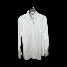 Charles Tyrwhitt Slim Fit Non Iron White Dress Shirt Mens 16 1/2 36