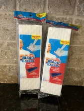 2 Pack Mr. Clean Magic Eraser Extra Power Mop Refill Head Blue White
