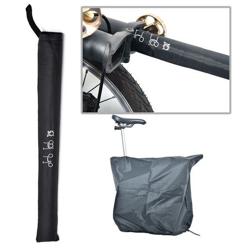 For Brompton Bicycle Dust Cover with Hidden Compartment and Elastic Band - Picture 5 of 11