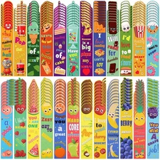 Geyee 216 Pcs Fruit Scented Bookmarks Scratch and Sniff Bookmarks Fun Classro...