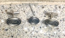 Vintage 1960 Sterling Silver Ford Cufflinks Tie Tack Parts Service Sales Award Vintage 1960 Sterling Silver Ford Cufflinks Tie Tack Parts Service Sales Award