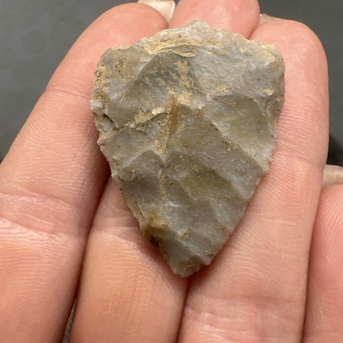 MLC 548 1 3/8" Triangle Arrowhead Old Ohio Artifact - Picture 3 of 6