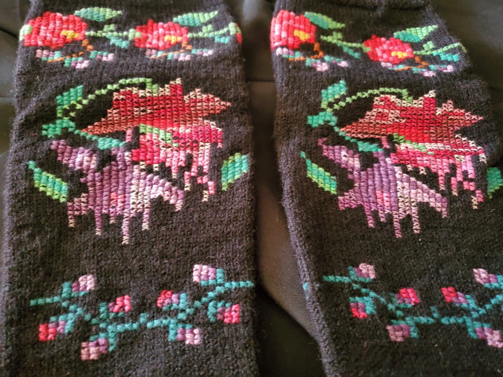 Handmade Balkan-style wool socks