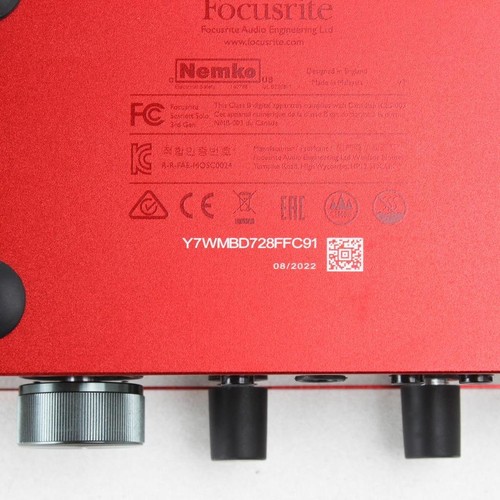 Focusrite Scarlett Solo 3rd Gen - USB Audio Recording Interface - Picture 8 of 9