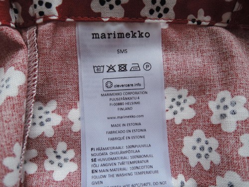 Marimekko PUKETTI Tote bag eco shopping bag Brown - Picture 7 of 8