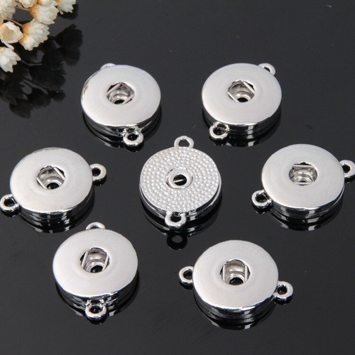 12mm/18mm 10pcs Drill Snap Button Fit Chunk Charm Snap Button Jewelry Making DIY - Picture 10 of 35