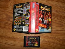 WWF Royal Rumble (Sega Genesis, 1993) ORIGINAL GAME & PLASTIC CASE