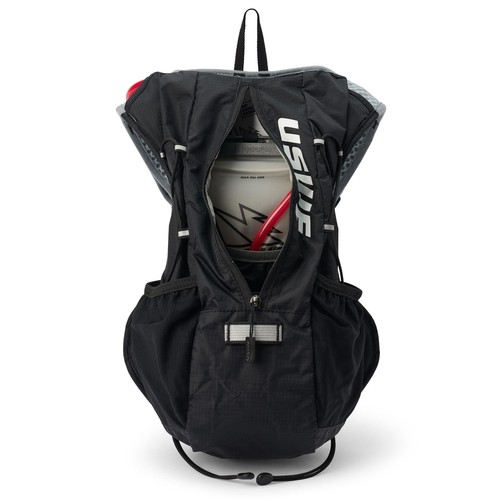 Paquete de hidratación vertical USWE 10L con vejiga de 2,0 L MTB ciclismo trail running negro - Imagen 3 de 4