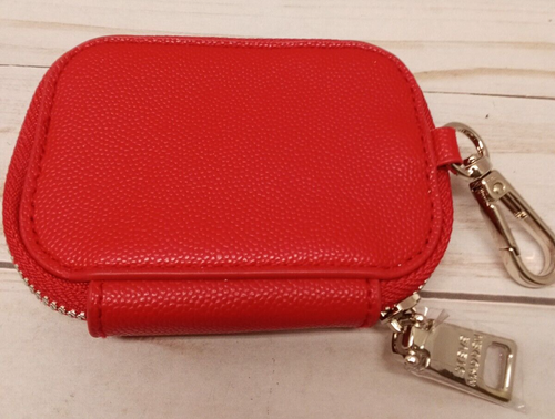 Steve Madden nwot red money card clip on wallet change purse about 4" Long - Picture 3 of 5