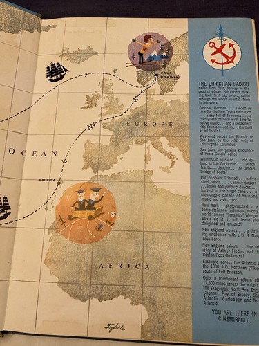 1958 Louis de Rochemont's WINDJAMMER Modern Christian Radich Cinemiracle HC - Imagen 3 de 7